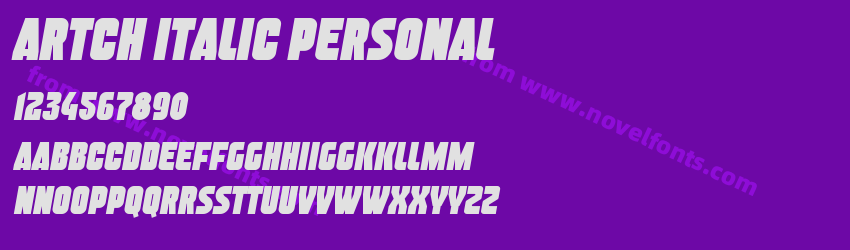 Artch Italic PersonalPreview