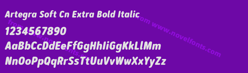 Artegra Soft Cn Extra Bold ItalicPreview