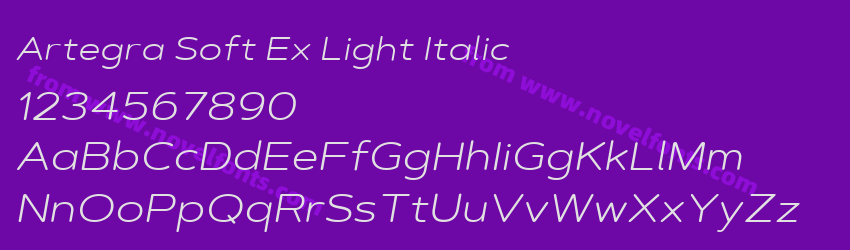 Artegra Soft Ex Light ItalicPreview Artegra Soft Ex Light ItalicPreview