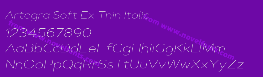 Artegra Soft Ex Thin ItalicPreview Artegra Soft Ex Thin ItalicPreview