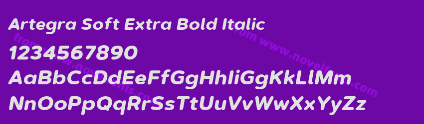 Artegra Soft Extra Bold ItalicPreview Artegra Soft Extra Bold ItalicPreview
