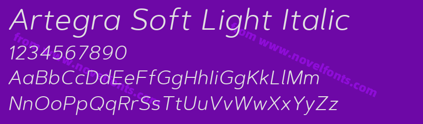 Artegra Soft Light ItalicPreview Artegra Soft Light ItalicPreview