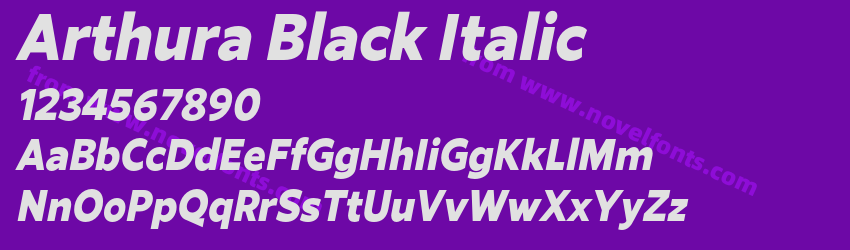 Arthura Black ItalicPreview Arthura Black ItalicPreview