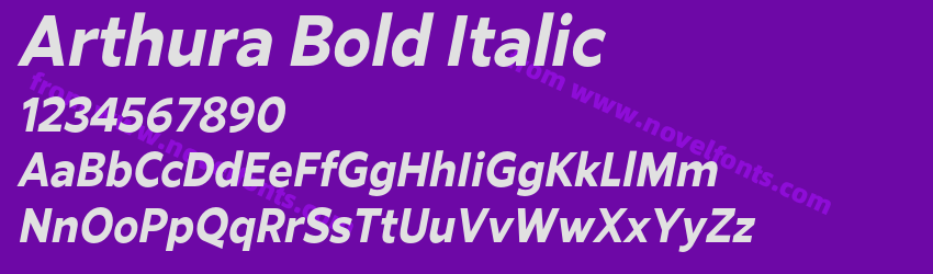 Arthura Bold ItalicPreview Arthura Bold ItalicPreview