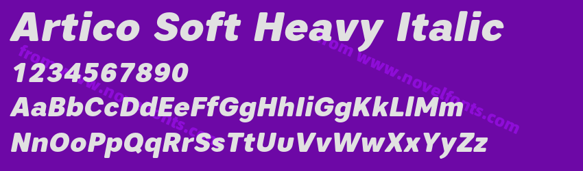 Artico Soft Heavy ItalicPreview Artico Soft Heavy ItalicPreview