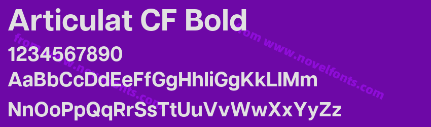 Articulat CF BoldPreview Articulat CF BoldPreview