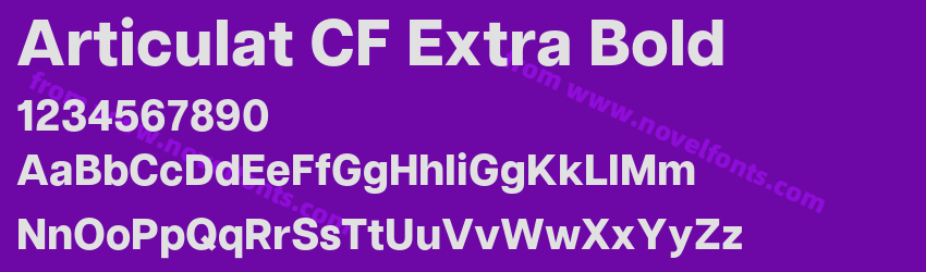 Articulat CF Extra BoldPreview Articulat CF Extra BoldPreview