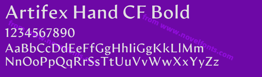 Artifex Hand CF BoldPreview Artifex Hand CF BoldPreview