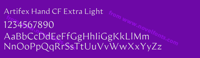Artifex Hand CF Extra LightPreview Artifex Hand CF Extra LightPreview