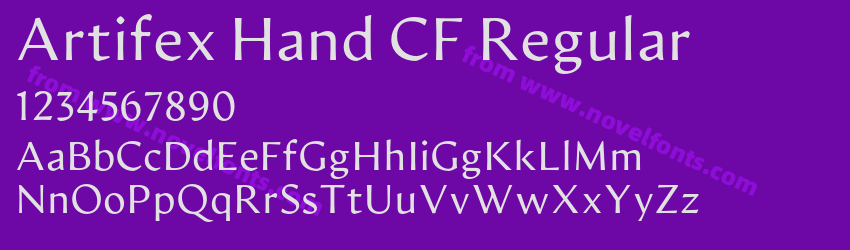 Artifex Hand CF RegularPreview Artifex Hand CF RegularPreview