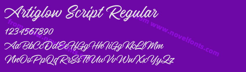Artiglow Script RegularPreview Artiglow Script RegularPreview