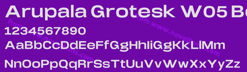 Arupala Grotesk W05 BoldPreview Arupala Grotesk W05 BoldPreview