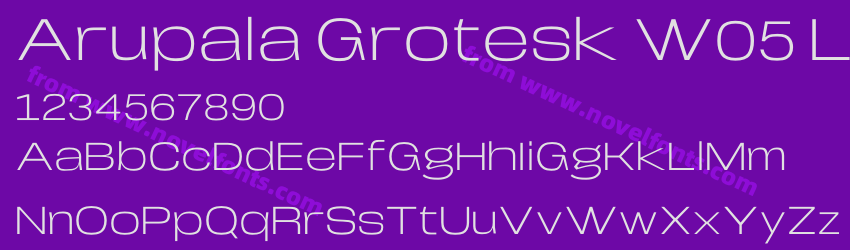 Arupala Grotesk W05 LightPreview Arupala Grotesk W05 LightPreview