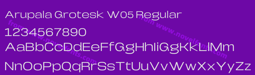 Arupala Grotesk W05 RegularPreview