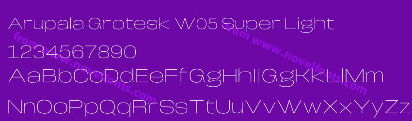 Arupala Grotesk W05 Super LightPreview Arupala Grotesk W05 Super LightPreview