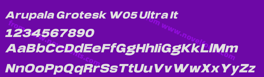 Arupala Grotesk W05 Ultra ItPreview Arupala Grotesk W05 Ultra ItPreview