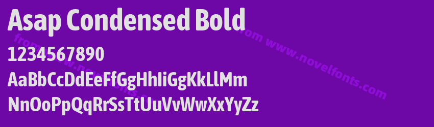 Asap Condensed BoldPreview Asap Condensed BoldPreview