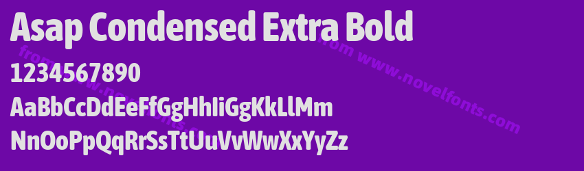 Asap Condensed Extra BoldPreview Asap Condensed Extra BoldPreview