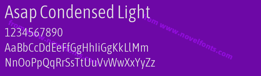 Asap Condensed LightPreview Asap Condensed LightPreview
