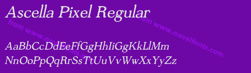 Ascella Pixel RegularPreview Ascella Pixel RegularPreview