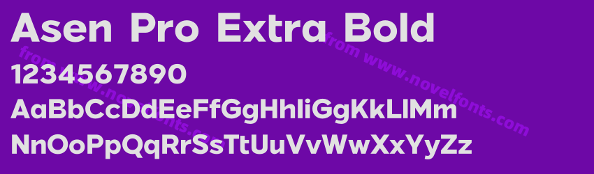 Asen Pro Extra BoldPreview