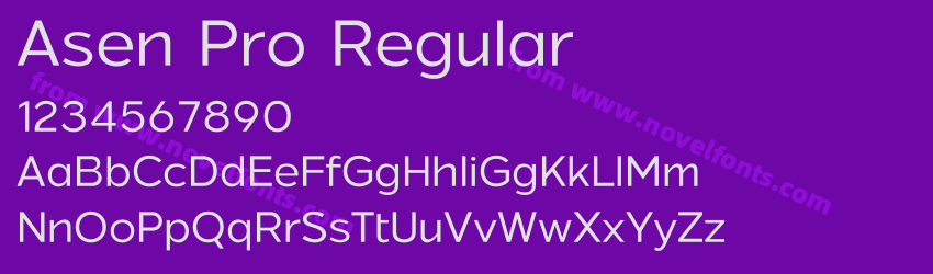 Asen Pro RegularPreview Asen Pro RegularPreview