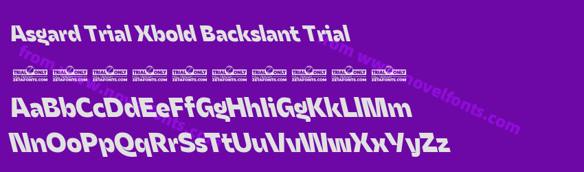 Asgard Trial Xbold Backslant TrialPreview Asgard Trial Xbold Backslant TrialPreview