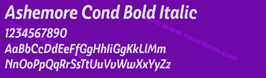 Ashemore Cond Bold ItalicPreview