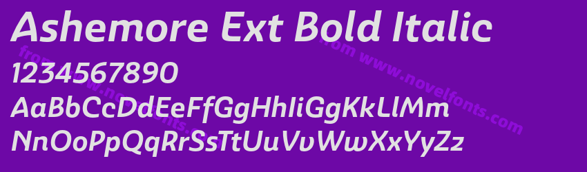 Ashemore Ext Bold ItalicPreview Ashemore Ext Bold ItalicPreview