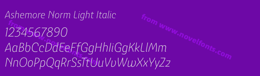 Ashemore Norm Light ItalicPreview