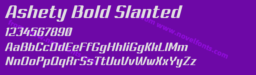 Ashety Bold SlantedPreview Ashety Bold SlantedPreview