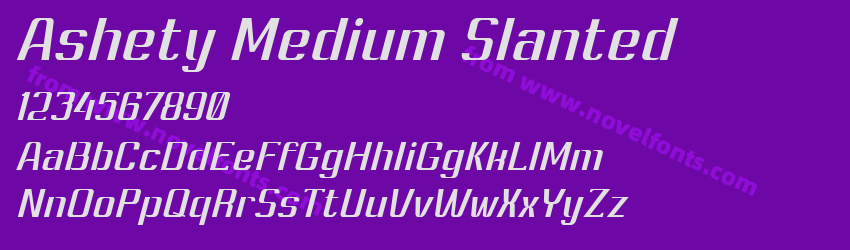 Ashety Medium SlantedPreview Ashety Medium SlantedPreview