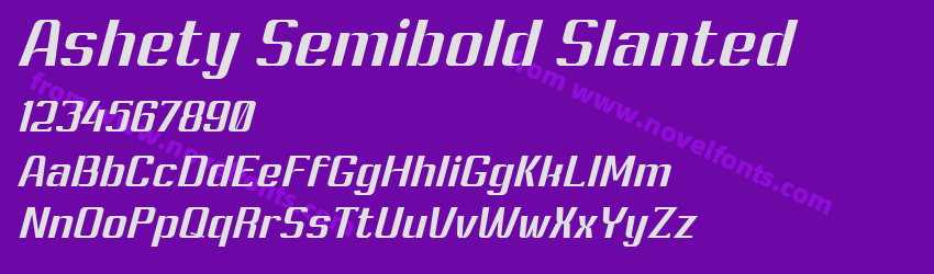 Ashety Semibold SlantedPreview