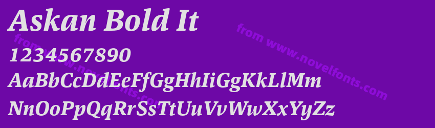 Askan Bold ItPreview