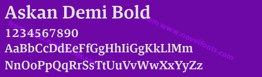 Askan Demi BoldPreview Askan Demi BoldPreview