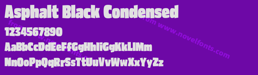 Asphalt Black CondensedPreview Asphalt Black CondensedPreview