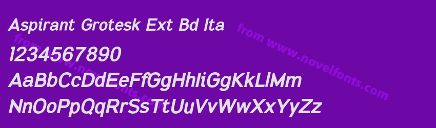Aspirant Grotesk Ext Bd ItaPreview Aspirant Grotesk Ext Bd ItaPreview