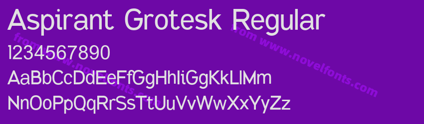 Aspirant Grotesk RegularPreview