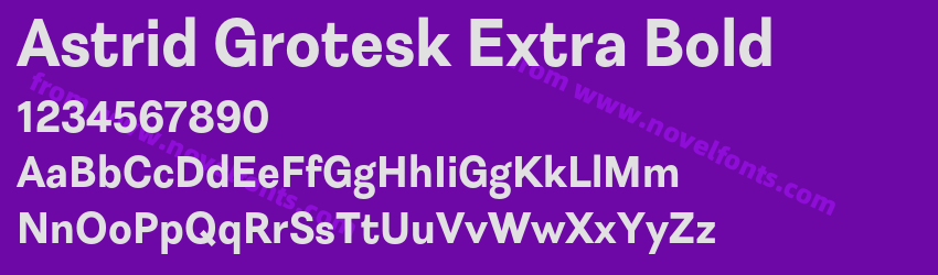 Astrid Grotesk Extra BoldPreview