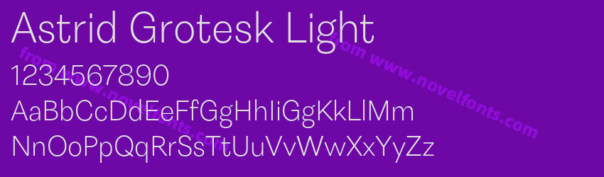 Astrid Grotesk LightPreview