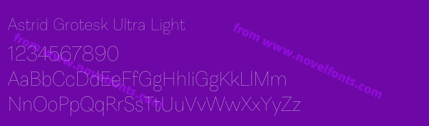 Astrid Grotesk Ultra LightPreview
