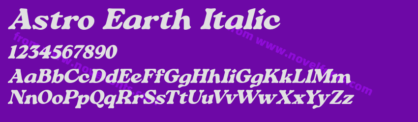 Astro Earth ItalicPreview