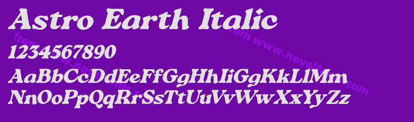 Astro Earth ItalicPreview