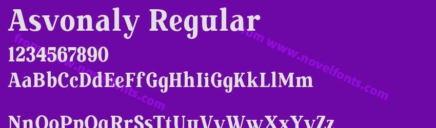 Asvonaly RegularPreview