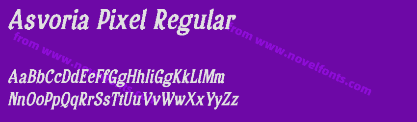 Asvoria Pixel RegularPreview Asvoria Pixel RegularPreview