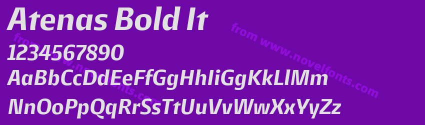 Atenas Bold ItPreview Atenas Bold ItPreview
