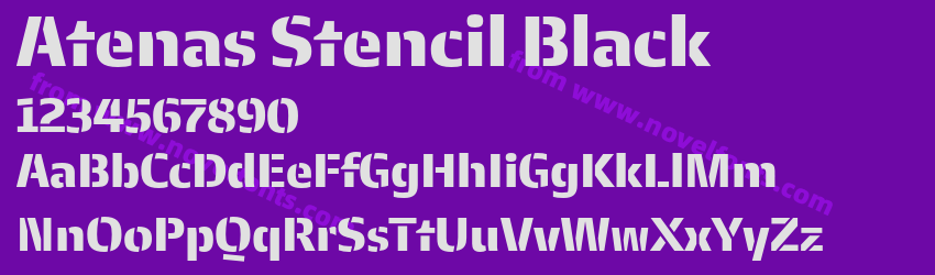 Atenas Stencil BlackPreview