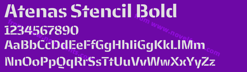 Atenas Stencil BoldPreview Atenas Stencil BoldPreview