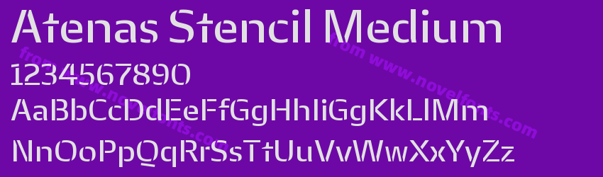 Atenas Stencil MediumPreview Atenas Stencil MediumPreview