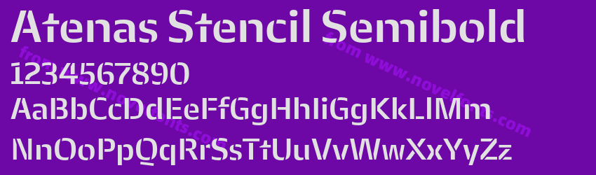 Atenas Stencil SemiboldPreview Atenas Stencil SemiboldPreview